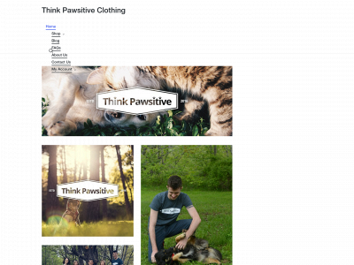 thinkpawsitiveclothing.com snapshot