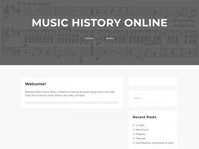 musichistoryonline.org snapshot