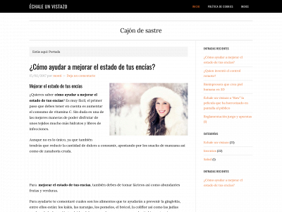 echaleunvistazo.com snapshot