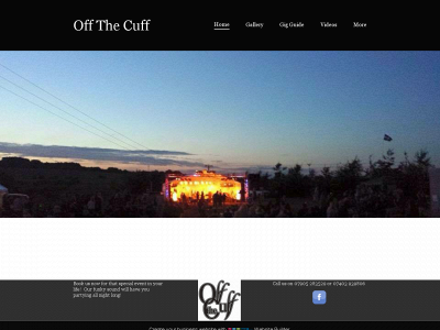 offthecuffband.co.uk snapshot