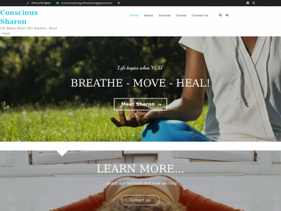 conscioussharon.com snapshot