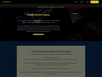 trump-trumpbadge.com snapshot