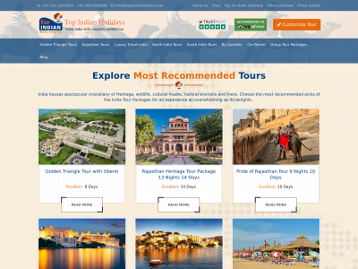 topindianholidays.com snapshot