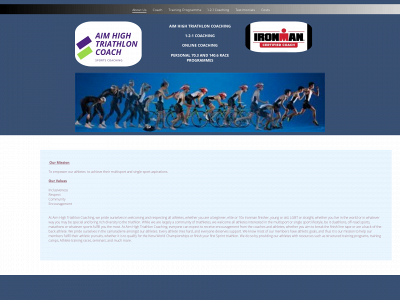 aimhightriathlon.com snapshot