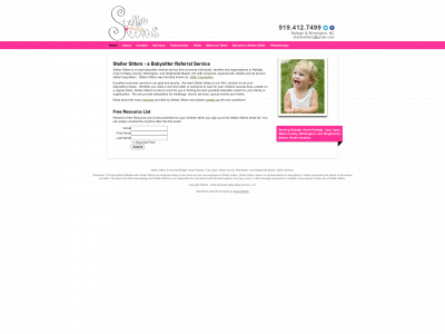 stellarsitters.com snapshot