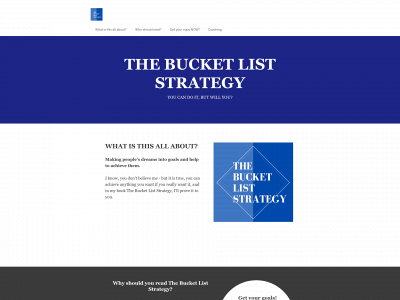 thebucketliststrategy.com snapshot