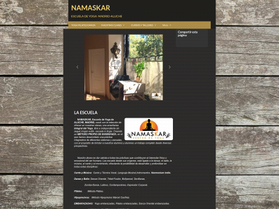 namaskarmadrid.es snapshot