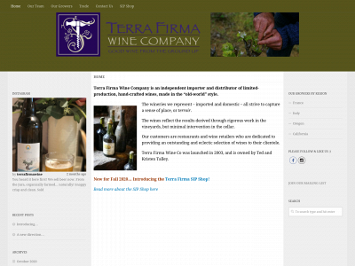 terrafirmawineco.com snapshot