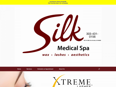 silkwaxlashesthetics.com snapshot