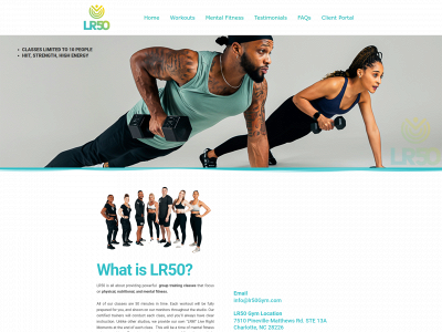 lr50gym.com snapshot