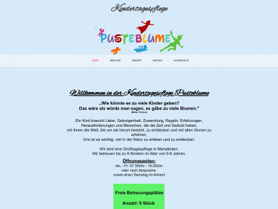kindertagespflegepusteblume.de snapshot