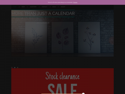 calendarartshop.com snapshot