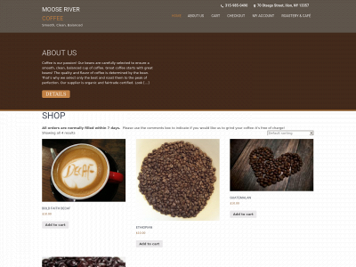 mooserivercoffee.com snapshot