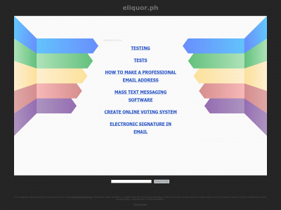 eliquor.ph snapshot