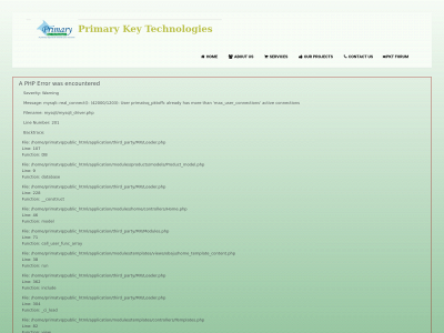 www.primarykey.in snapshot