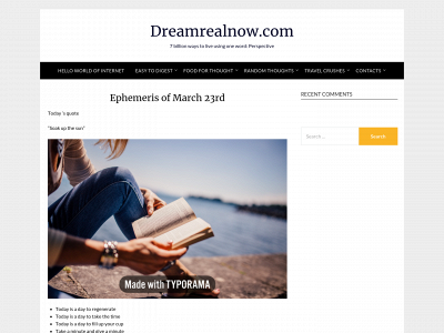 dreamrealnow.com snapshot