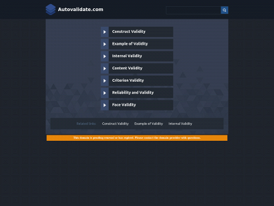 autovalidate.com snapshot