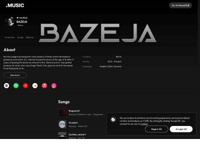 bazeja.music snapshot