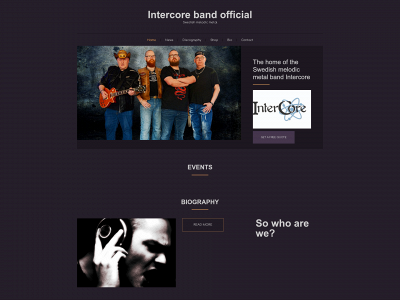 intercoreband.com snapshot