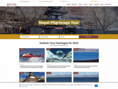 heritagenepal.com snapshot
