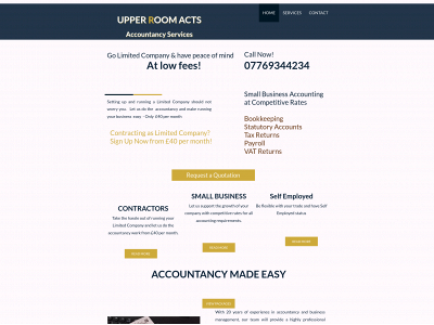 upperroomacts.co.uk snapshot