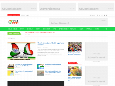 irishsamachar.com snapshot