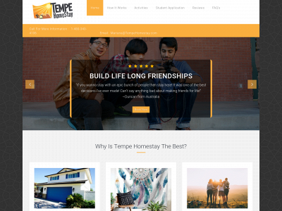 tempehomestay.com snapshot