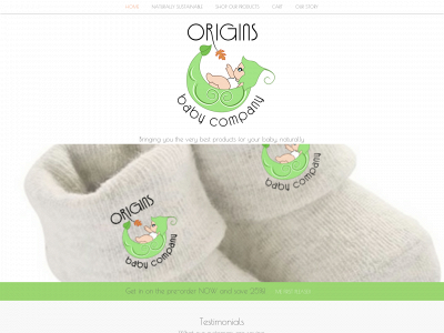originsbabyco.com snapshot