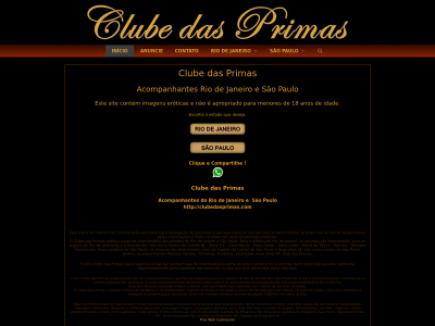 clubedasprimas.com snapshot