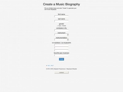 createmusicbio.com snapshot