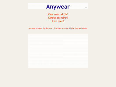 anywear.no snapshot
