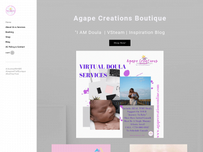 agapecreationsonline.com snapshot