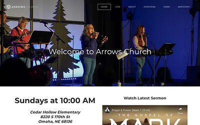 www.arrows.church snapshot