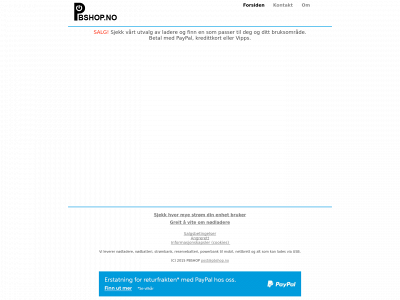 pbshop.no snapshot