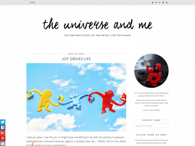 theuniverseand.me snapshot