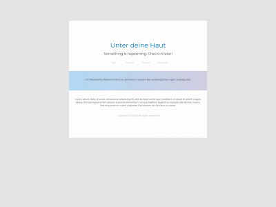 unterdeinehaut.de snapshot