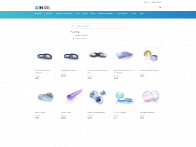 instockoptics.com snapshot