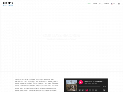 ourdaysrecords.com snapshot