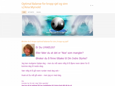 optimalbalanse.com snapshot