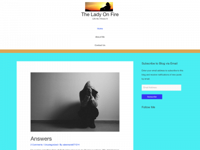 theladyonfire.com snapshot