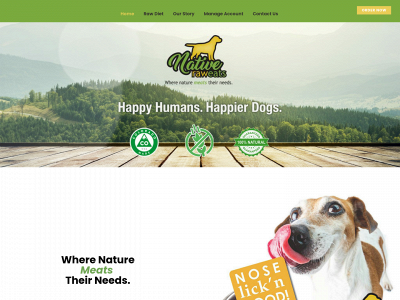 nativeraweats.com snapshot