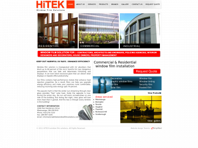 hitekwindowfilmsolutions.com snapshot