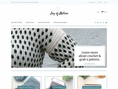 joyofmotioncrochet.com snapshot