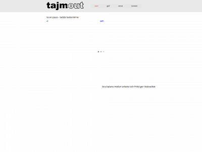 tajm-out.se snapshot
