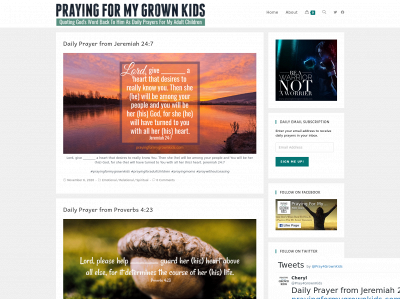 prayingformygrownkids.com snapshot