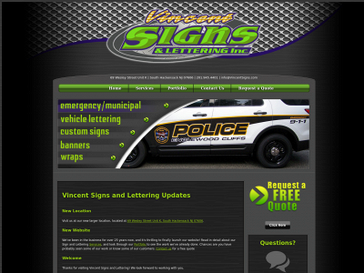 vincentsigns.com snapshot