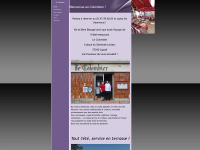 restaurantlecolombier.fr snapshot