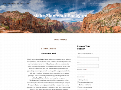 www.southern-utah-realtors.com snapshot