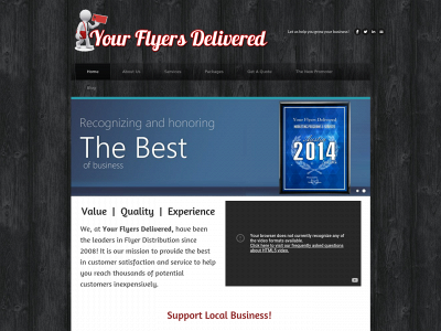 yourflyersdelivered.com snapshot