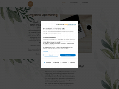 organiskoptimering.dk snapshot